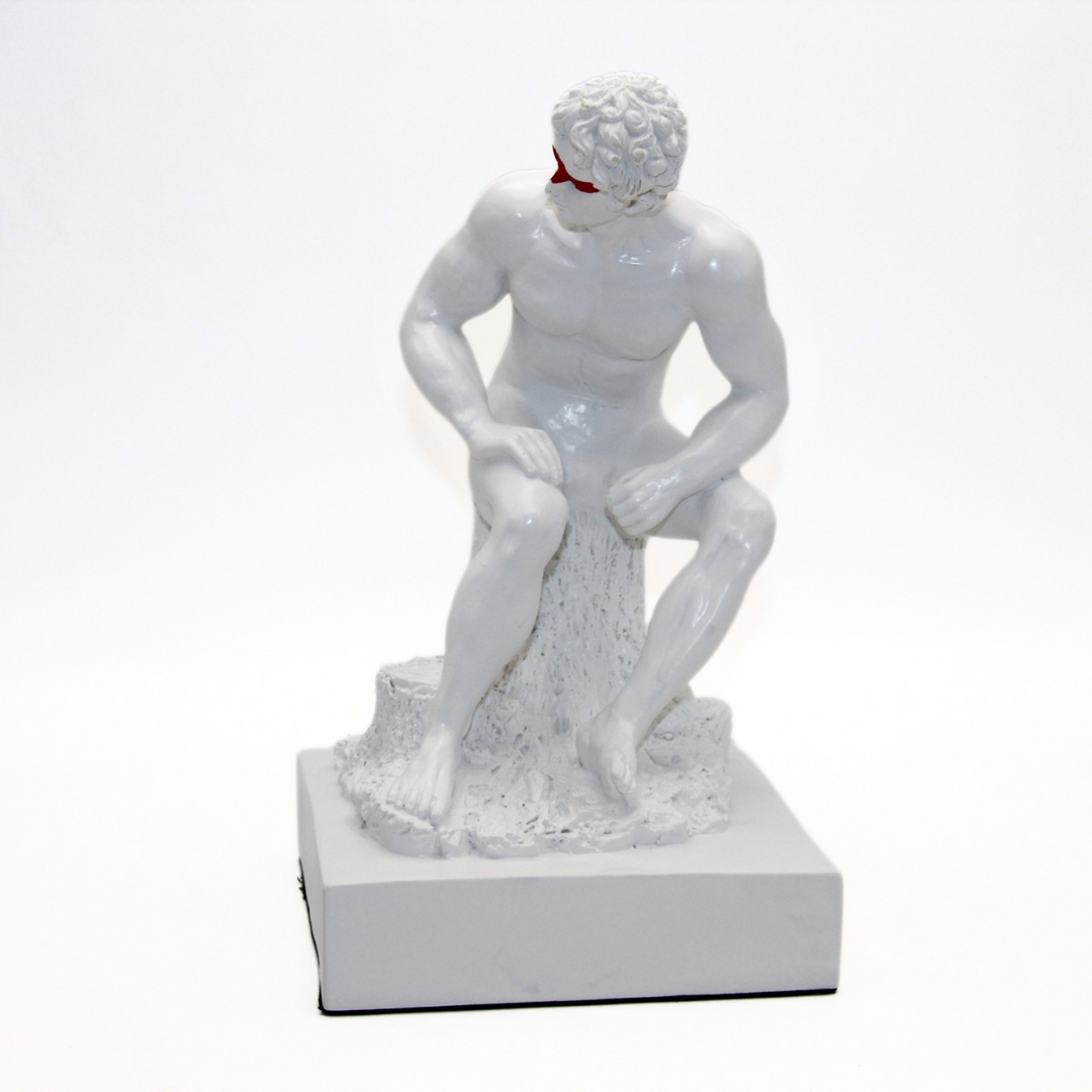 ESCULTURA PENSADOR BLANCO