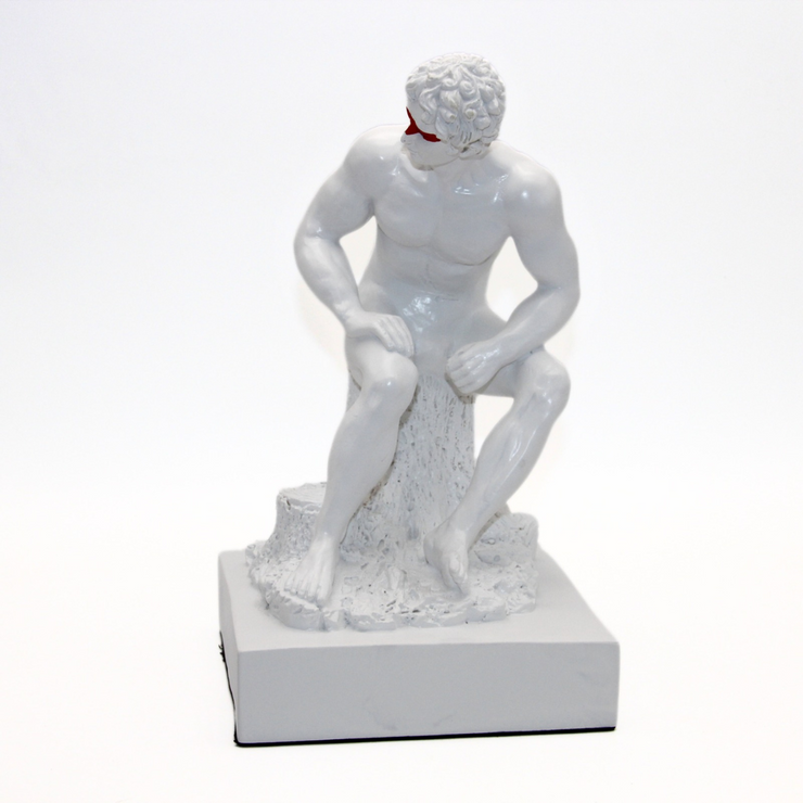 ESCULTURA PENSADOR BLANCO