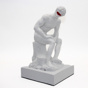 ESCULTURA PENSADOR BLANCO