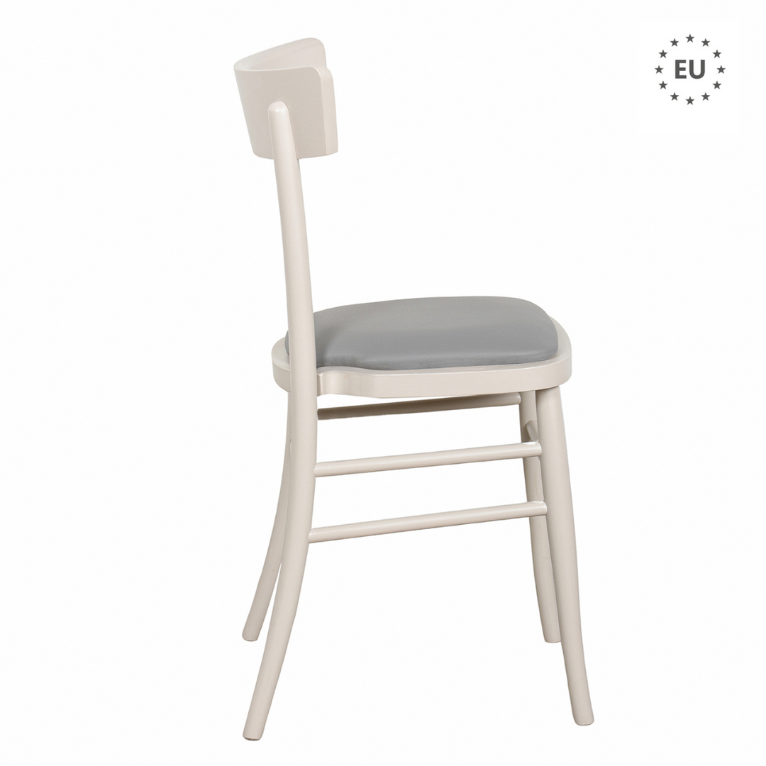 Silla Milano - asiento tapizado - apilable