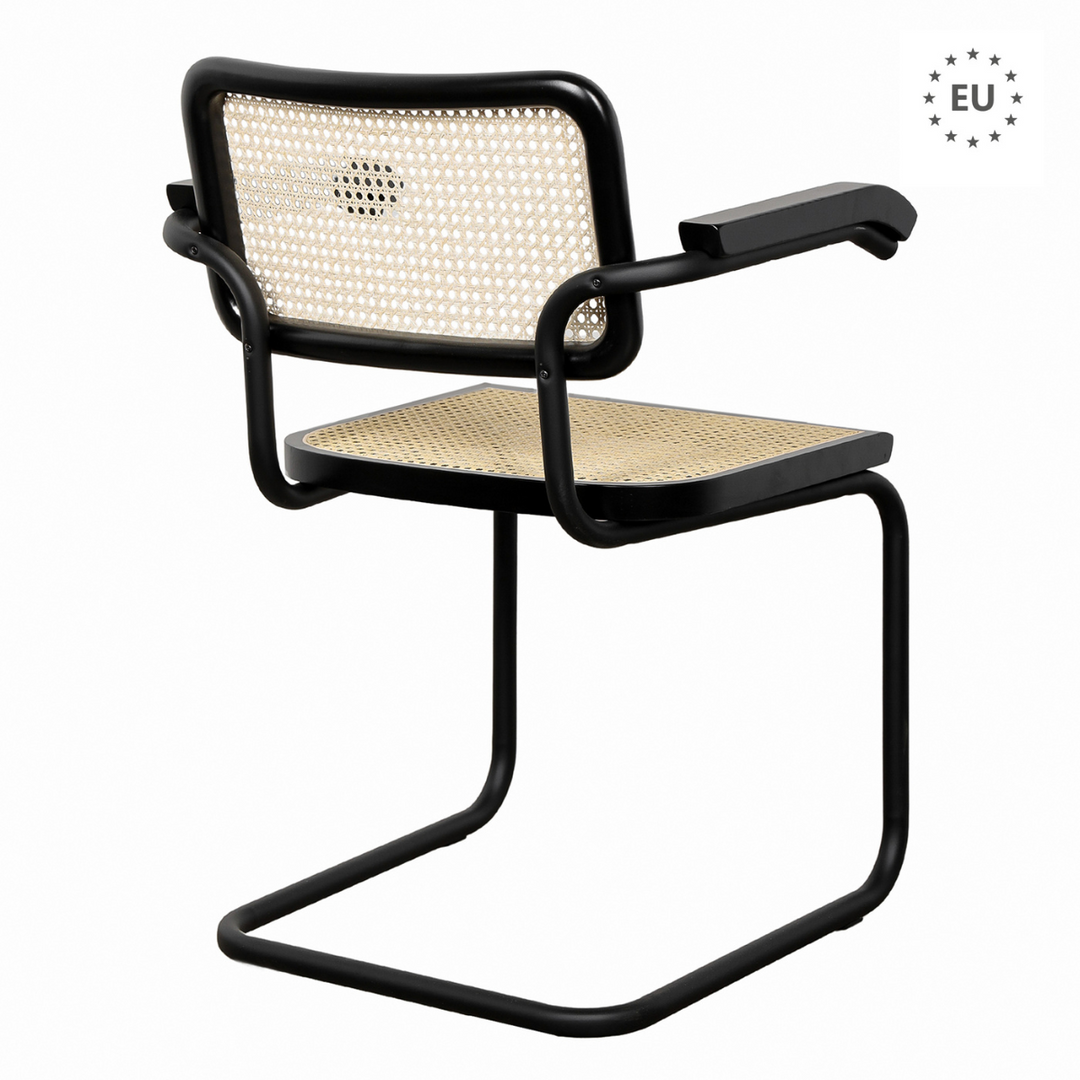 Sillón Cesca TOTAL BLACK - Con apoyabrazos