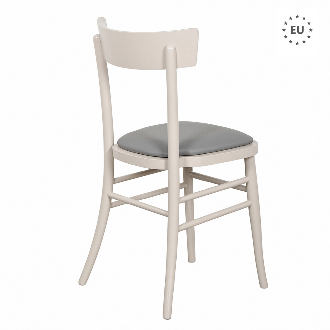 Silla Milano - asiento tapizado - apilable