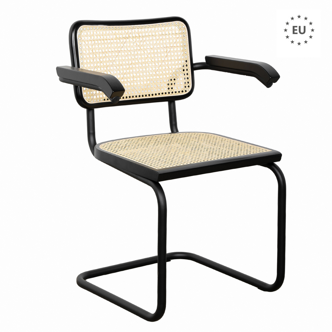 Sillón Cesca TOTAL BLACK - Con apoyabrazos