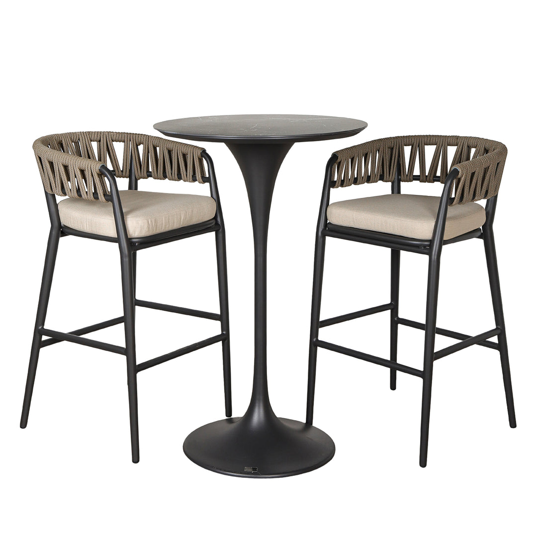 Mesa de bar alta Rope