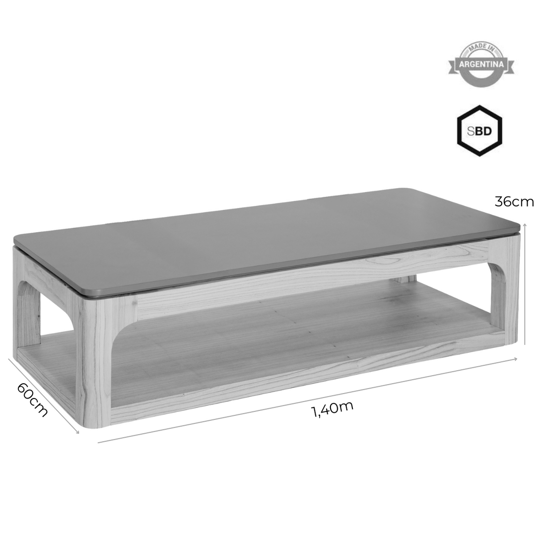 Mesa de centro Mike - tapa fija