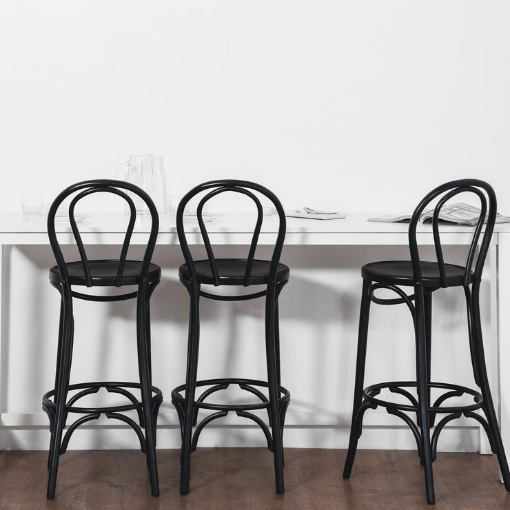 Taburete Thonet Nro 18 Negro